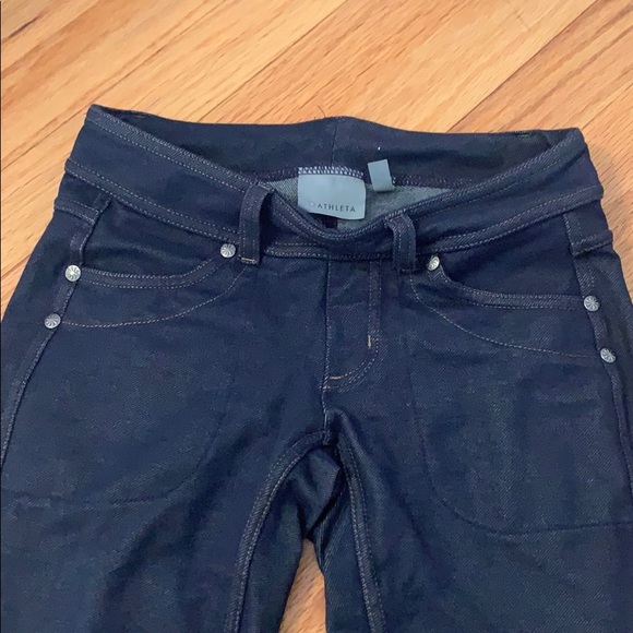 A pair of blue jean leggings from athleta💙 - Picture 2 of 4